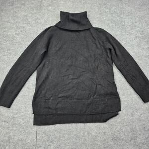 41 Hawthorn Sweater Womens Large Black Cashmere Turtleneck Minimal Classic